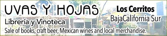 Uvas y Hojas - Librería y vinoteca - Playa Los Cerritos, Baja California Sur, México