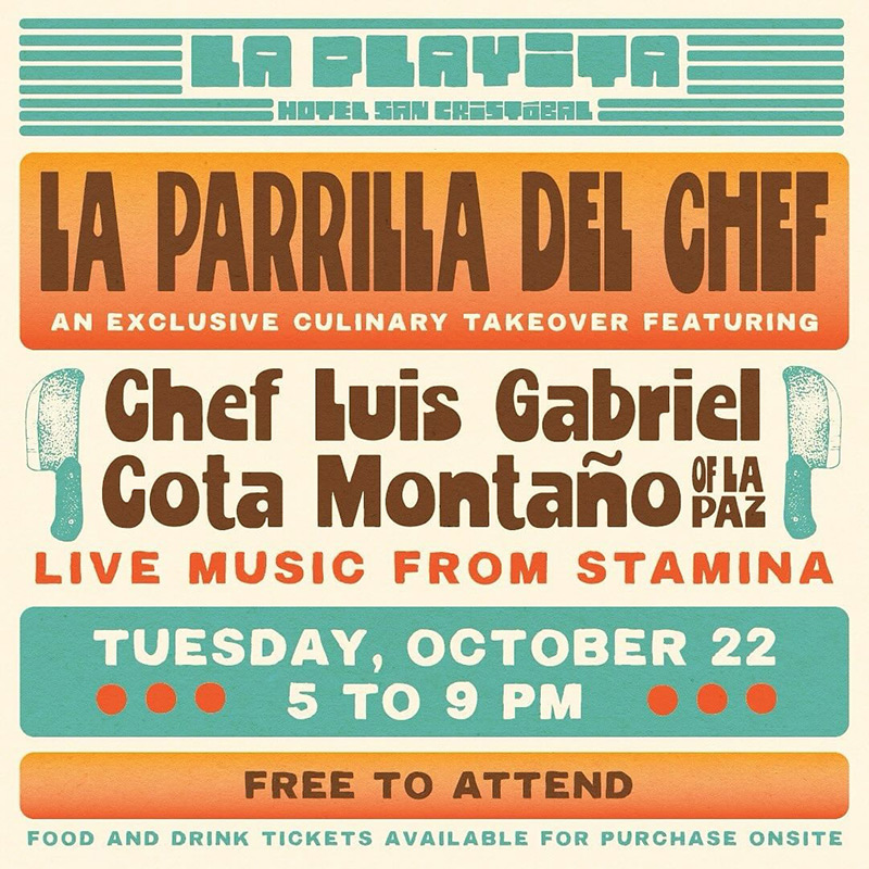 La Parrilla del Chef -An exclusive culinary takeover featuring - Hotel San Cristobal - Todos Santos, Baja California Sur, México